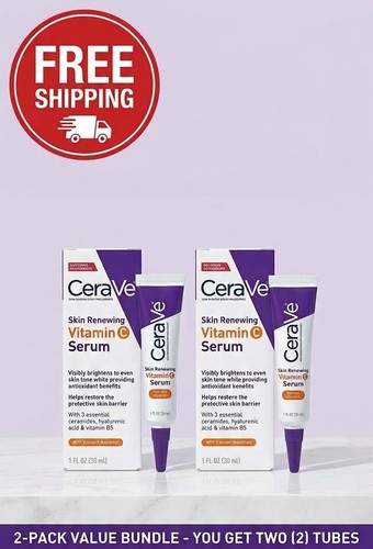 2pcs cerave vitamin serum - cerave,